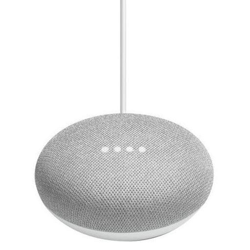 Picture of Google Home Mini Smart Speaker [Voice control your home | Ask it questions. Tell it to do things | Build in 3 Pin Charger Adapter]