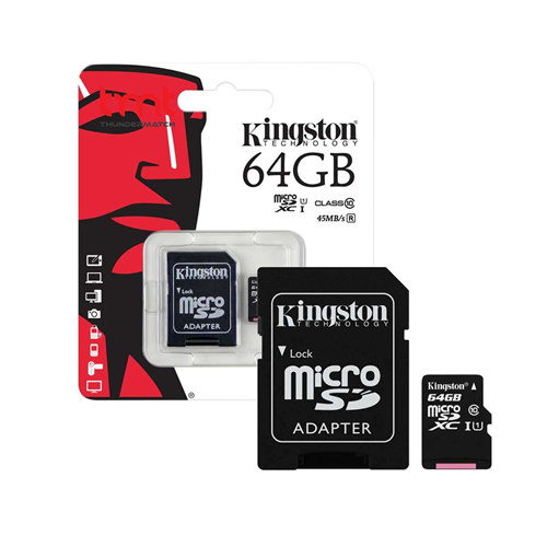 Picture of Kingston MicroSD Memory Card 64GB (Class 10)